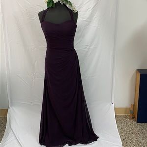 SAMPLE plum Bill Levkoff dress